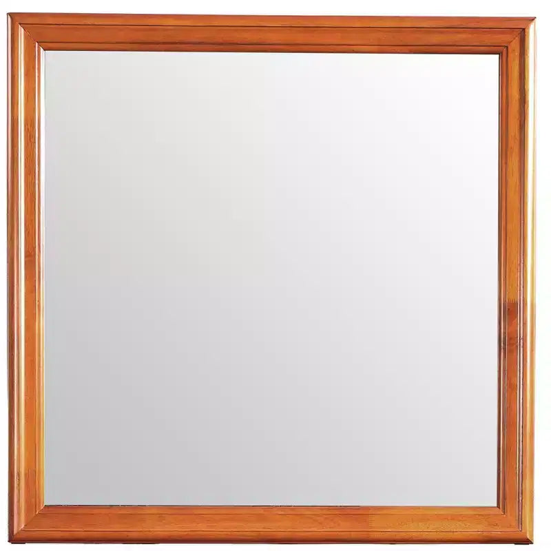 Passion Furniture Specchio da comò classico con cornice in legno, 38" x 38"