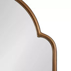 Specchio ad arco in metallo Arthell Kate and Laurel, 24x36, oro