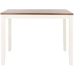 Izzy Rectangle Counter Table - DTB9216 - White/Natural - Safavieh