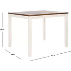 Tavolo da bar rettangolare Izzy - DTB9216 - Bianco/Naturale - Safavieh