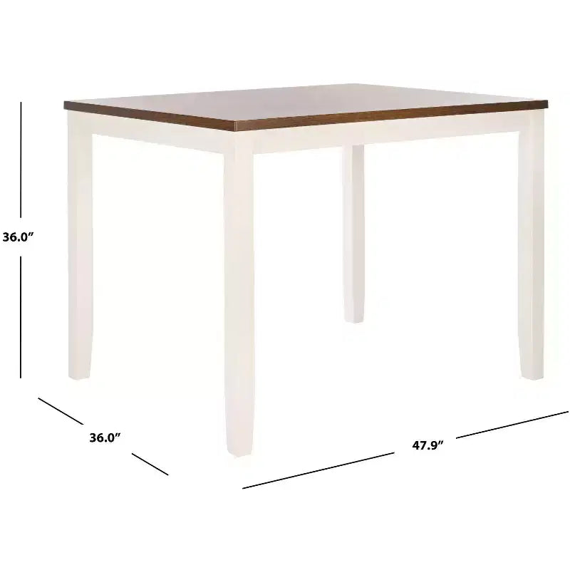 Tavolo da bar rettangolare Izzy - DTB9216 - Bianco/Naturale - Safavieh