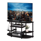Furinno Mobile TV per TV fino a 44 pollici, Centro di Intrattenimento con Console e Scaffali Libreria