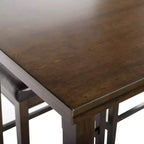 Set Pub Billy 5 pezzi - DNS9201A - Marrone Scuro/Nero - Safavieh