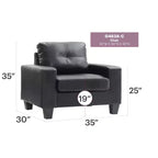 Poltrona da accento con cuscini removibili Passion Furniture Newbury