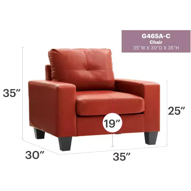 Poltrona da accento con cuscini removibili Passion Furniture Newbury
