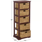 Torre portaoggetti a 5 cestini Vedette - AMH5739 - Safavieh Couture