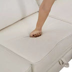 115.1 Divano componibile a U grande e moderno, con contenitore, divano letto convertibile con chaise longue reversibile - ModernLuxe