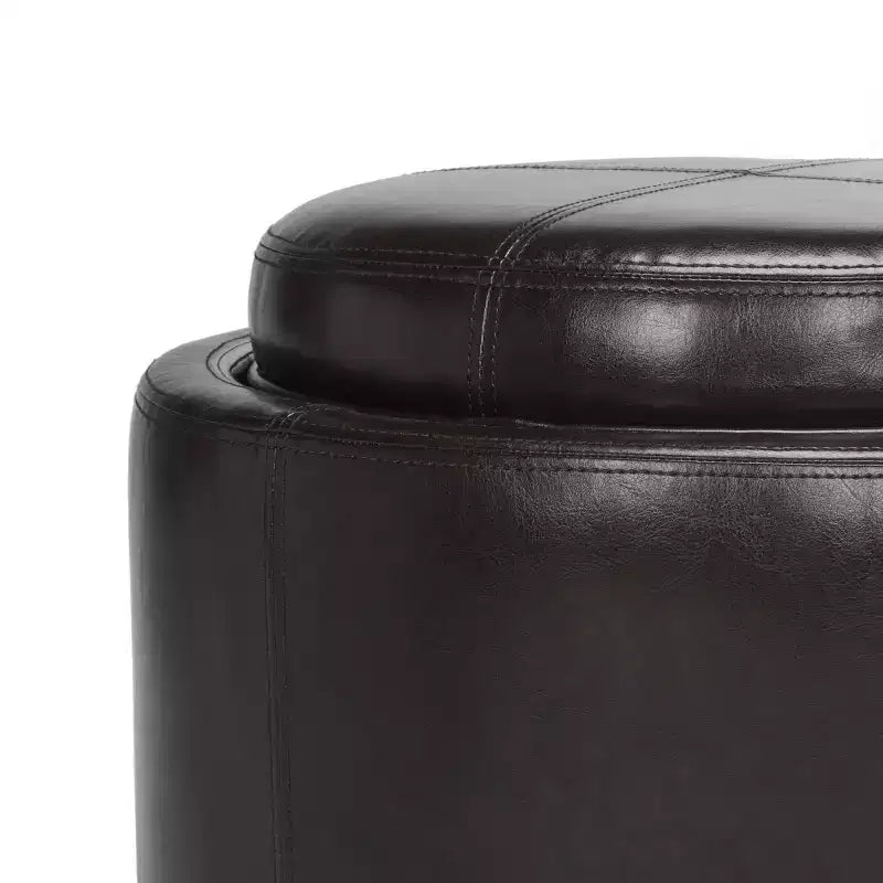 Pouf vassoio rotondo Chelsea - HUD8232 - Safavieh Couture