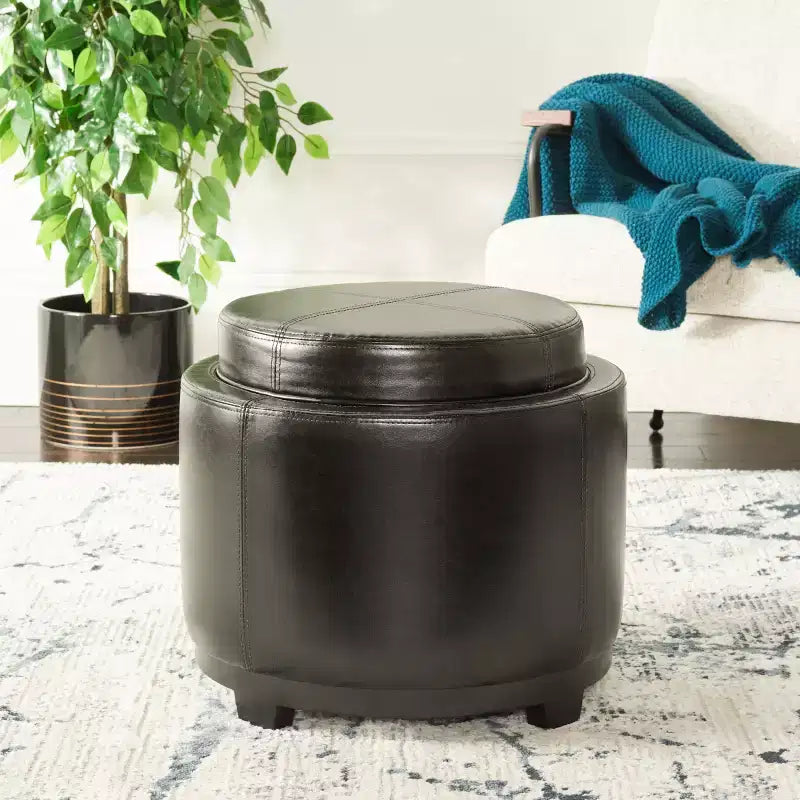 Pouf vassoio rotondo Chelsea - HUD8232 - Safavieh Couture