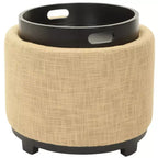 Pouf vassoio rotondo Chelsea - HUD8232 - Safavieh Couture