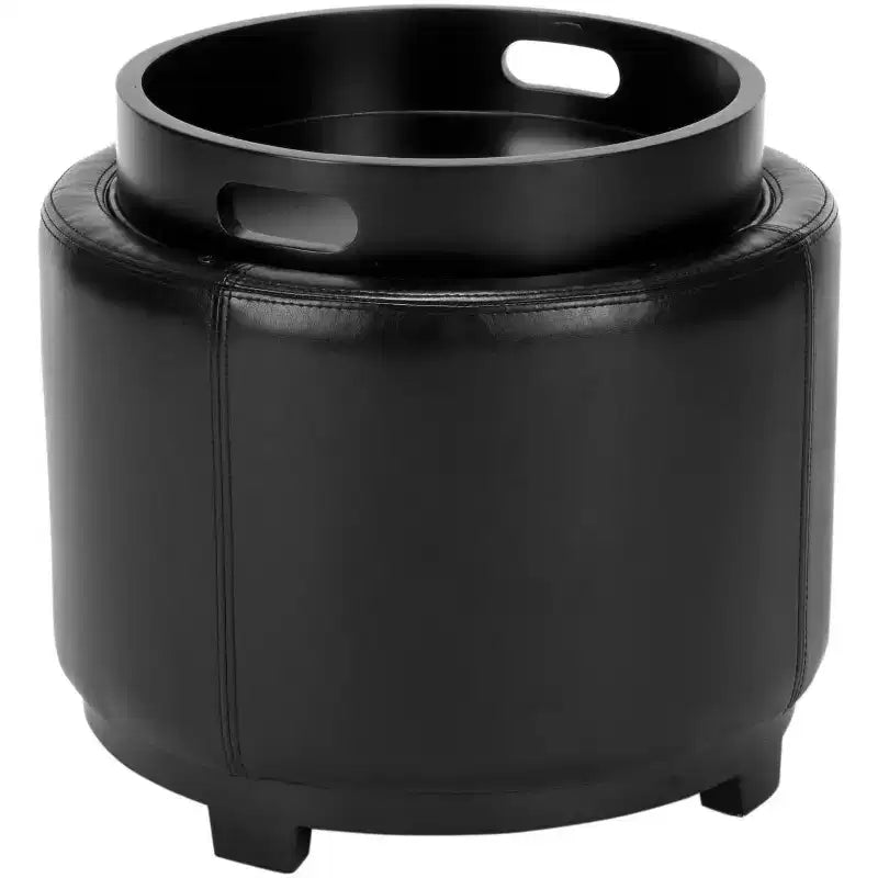 Pouf vassoio rotondo Chelsea - HUD8232 - Safavieh Couture