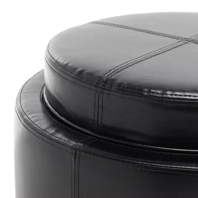 Pouf vassoio rotondo Chelsea - HUD8232 - Safavieh Couture