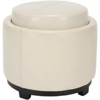 Pouf vassoio rotondo Chelsea - HUD8232 - Safavieh Couture