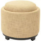Pouf vassoio rotondo Chelsea - HUD8232 - Safavieh Couture