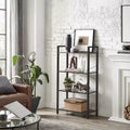 VASAGLE Bookshelf, 4-Tier Bookcase, Office Shelves
