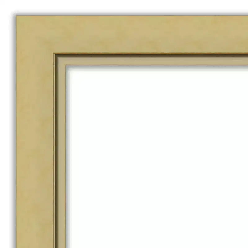 Specchio da parete smussato stretto Amanti Art Landon Gold