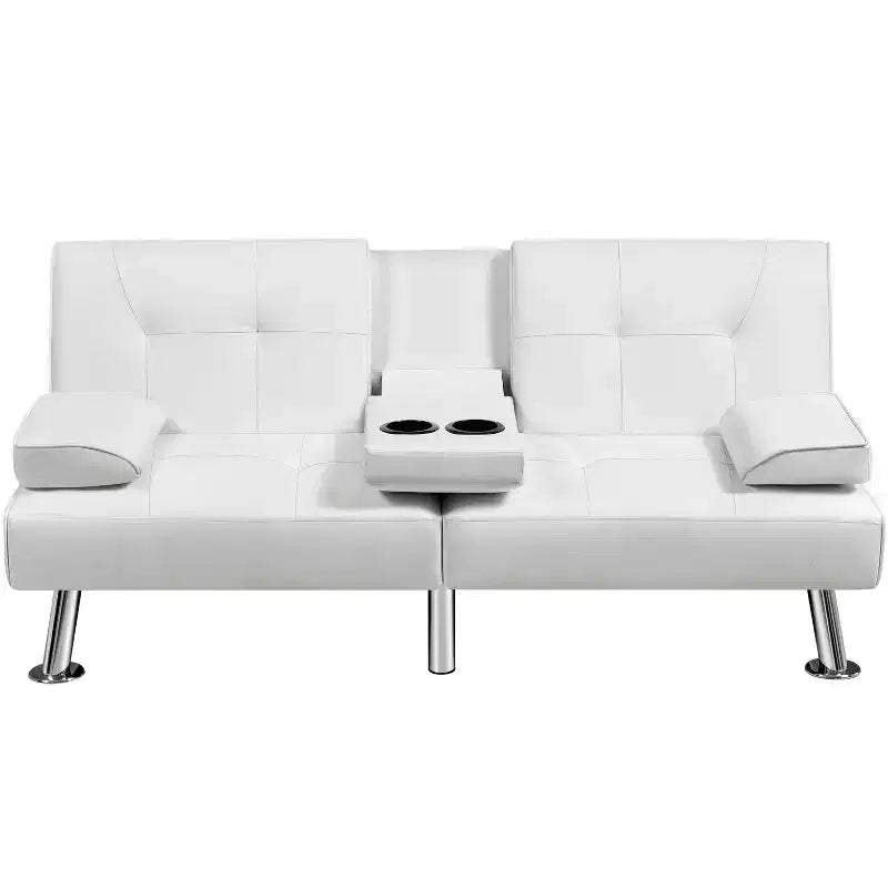 Yaheetech Divano Letto Futon Convertibile in Ecopelle