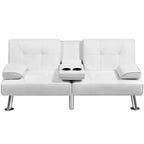 Yaheetech Divano Letto Futon Convertibile in Ecopelle