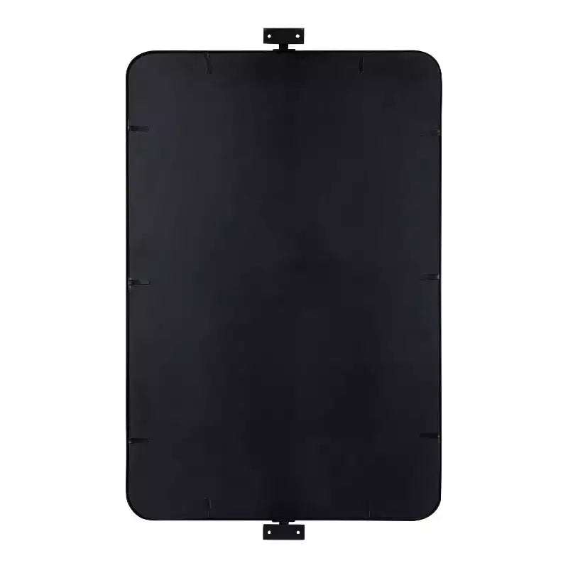 Kate and Laurel Elijah Specchio Rettangolare Funzionale in Metallo, 38x24, Nero
