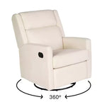 Poltrona reclinabile Flash Furniture Cash con base girevole, manuale girevole a 360 gradi, perfetta per soggiorno, camera da letto o cameretta dei bambini