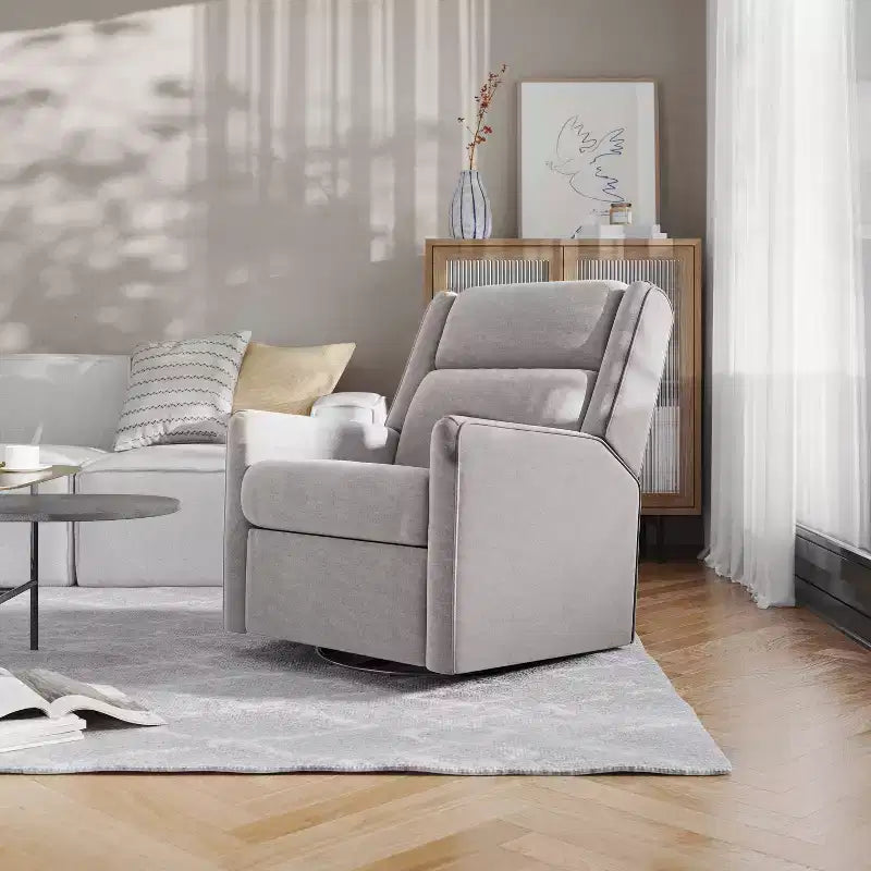 Poltrona reclinabile Flash Furniture Cash con base girevole, manuale girevole a 360 gradi, perfetta per soggiorno, camera da letto o cameretta dei bambini