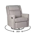 Poltrona reclinabile Flash Furniture Cash con base girevole, manuale girevole a 360 gradi, perfetta per soggiorno, camera da letto o cameretta dei bambini
