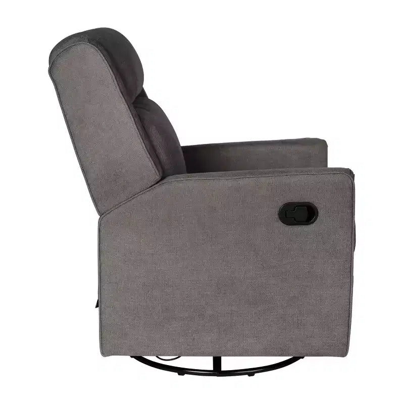 Poltrona reclinabile Flash Furniture Cash con base girevole, manuale girevole a 360 gradi, perfetta per soggiorno, camera da letto o cameretta dei bambini
