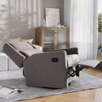 Poltrona reclinabile Flash Furniture Cash con base girevole, manuale girevole a 360 gradi, perfetta per soggiorno, camera da letto o cameretta dei bambini
