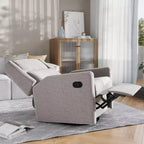 Poltrona reclinabile Flash Furniture Cash con base girevole, manuale girevole a 360 gradi, perfetta per soggiorno, camera da letto o cameretta dei bambini