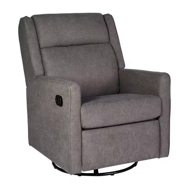 Poltrona reclinabile Flash Furniture Cash con base girevole, manuale girevole a 360 gradi, perfetta per soggiorno, camera da letto o cameretta dei bambini