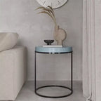 Tavolino d'appoggio rotondo Perry della collezione Cortney