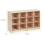 Mobile ECR4Kids con 12 scomparti per vassoi, 3x4, Arredo per la classe