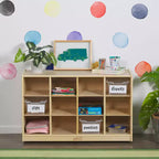Mobile ECR4Kids con 12 scomparti per vassoi, 3x4, Arredo per la classe