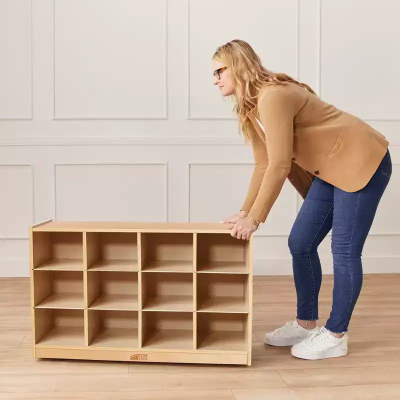 Mobile ECR4Kids con 12 scomparti per vassoi, 3x4, Arredo per la classe
