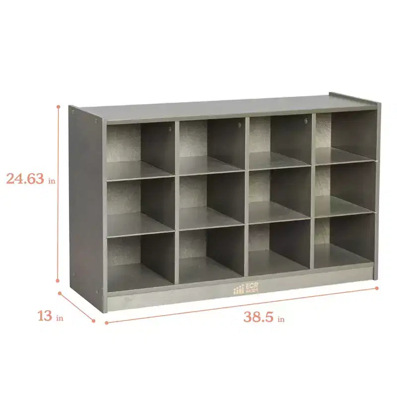 Mobile ECR4Kids con 12 scomparti per vassoi, 3x4, Arredo per la classe
