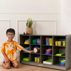 Mobile ECR4Kids con 12 scomparti per vassoi, 3x4, Arredo per la classe