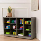 Mobile ECR4Kids con 12 scomparti per vassoi, 3x4, Arredo per la classe