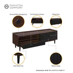 Mobile TV moderno scanalato Duane per TV fino a 55" - Manhattan Comfort