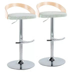 Set di 2 sgabelli da bar regolabili Grotto - LumiSource