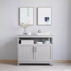 Merrick Lane Buffet e credenza con mobiletto e mensola superiore