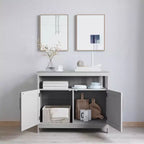 Merrick Lane Buffet e credenza con mobiletto e mensola superiore