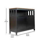 Merrick Lane Buffet e credenza con mobiletto e mensola superiore