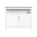 Merrick Lane Buffet e credenza con mobiletto e mensola superiore