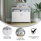 Merrick Lane Buffet e credenza con mobiletto e mensola superiore