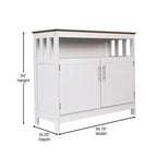Merrick Lane Buffet e credenza con mobiletto e mensola superiore