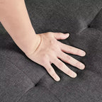 Divano Letto Futon Convertibile in Tessuto Yaheetech