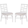 Christine Accent Chair W/ Cushion (Set of 2) - ACH6507 - White/White - Safavieh