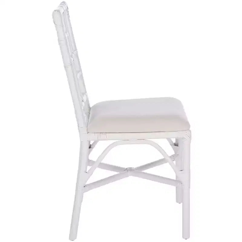 Poltrona Christine con cuscino (set da 2) - ACH6507 - Bianco/Bianco - Safavieh