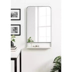 Specchio da parete ad arco Chadwin 20x34 con mensola - Kate & Laurel All Things Decor