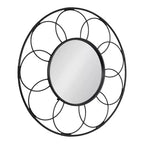 Specchio rotondo in rattan Cori 34x34 - Kate & Laurel All Things Decor